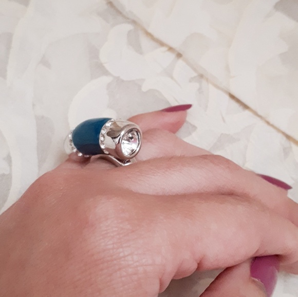 Stunning Lia Sophia enamel ring size 6 - Picture 2 of 8